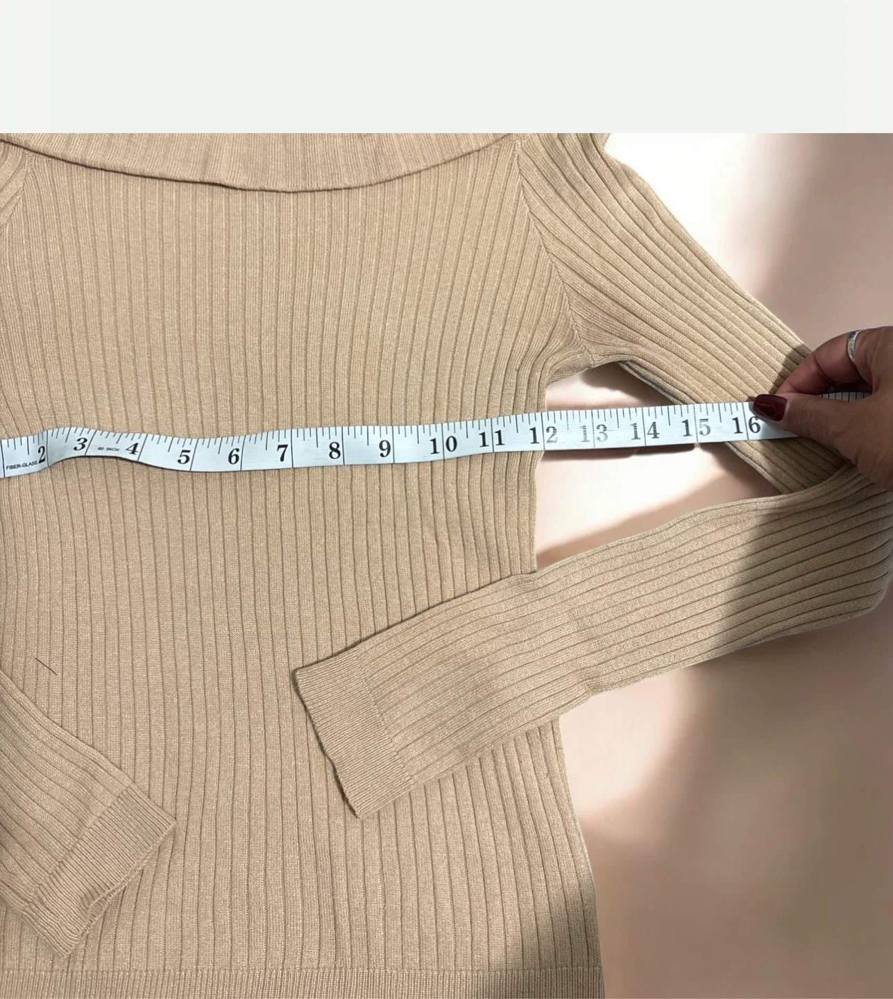H&M Divided Off-Shoulder Ribbed Top - Size S - photo 3