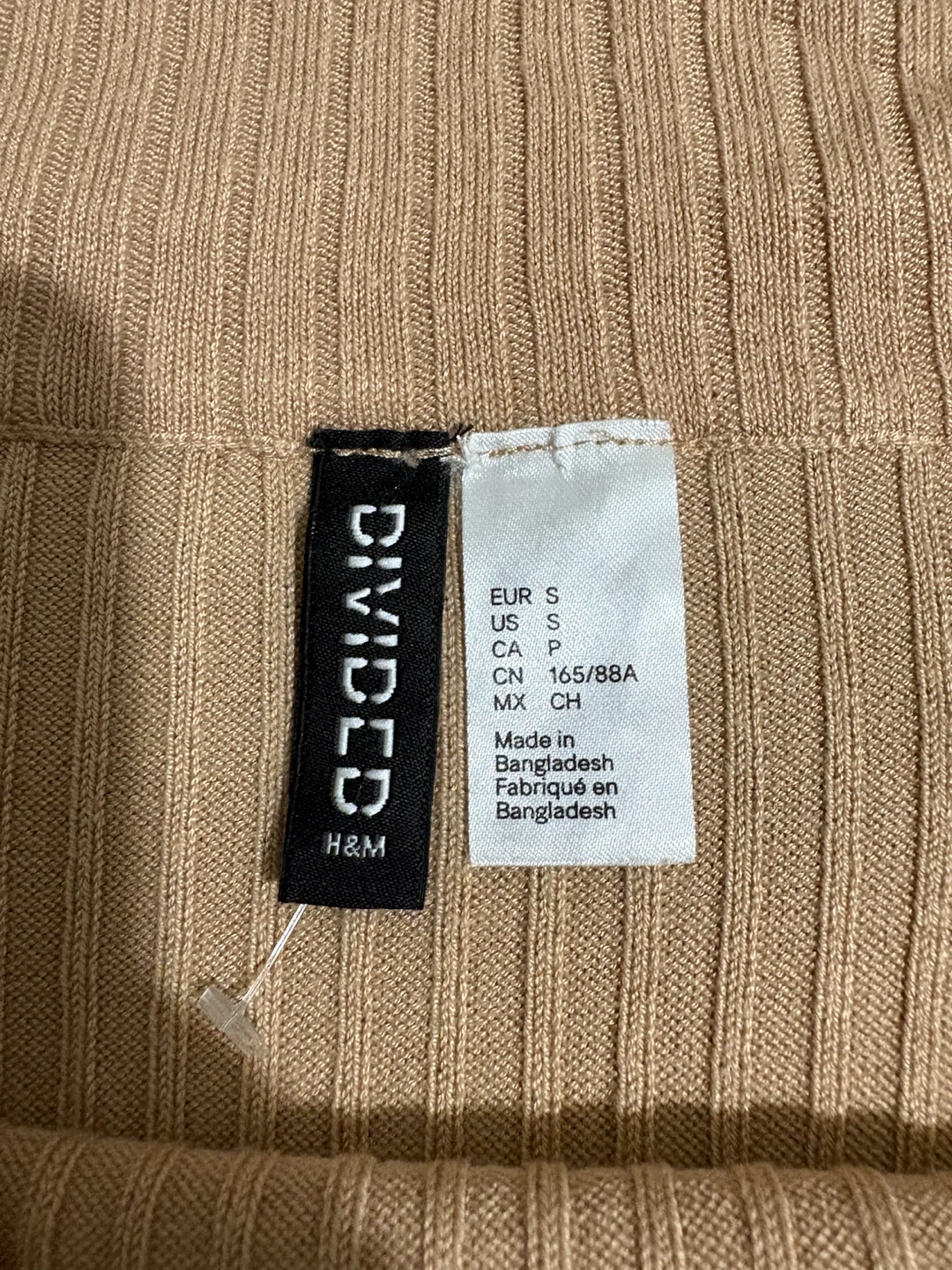 H&M Divided Off-Shoulder Ribbed Top - Size S - photo 4