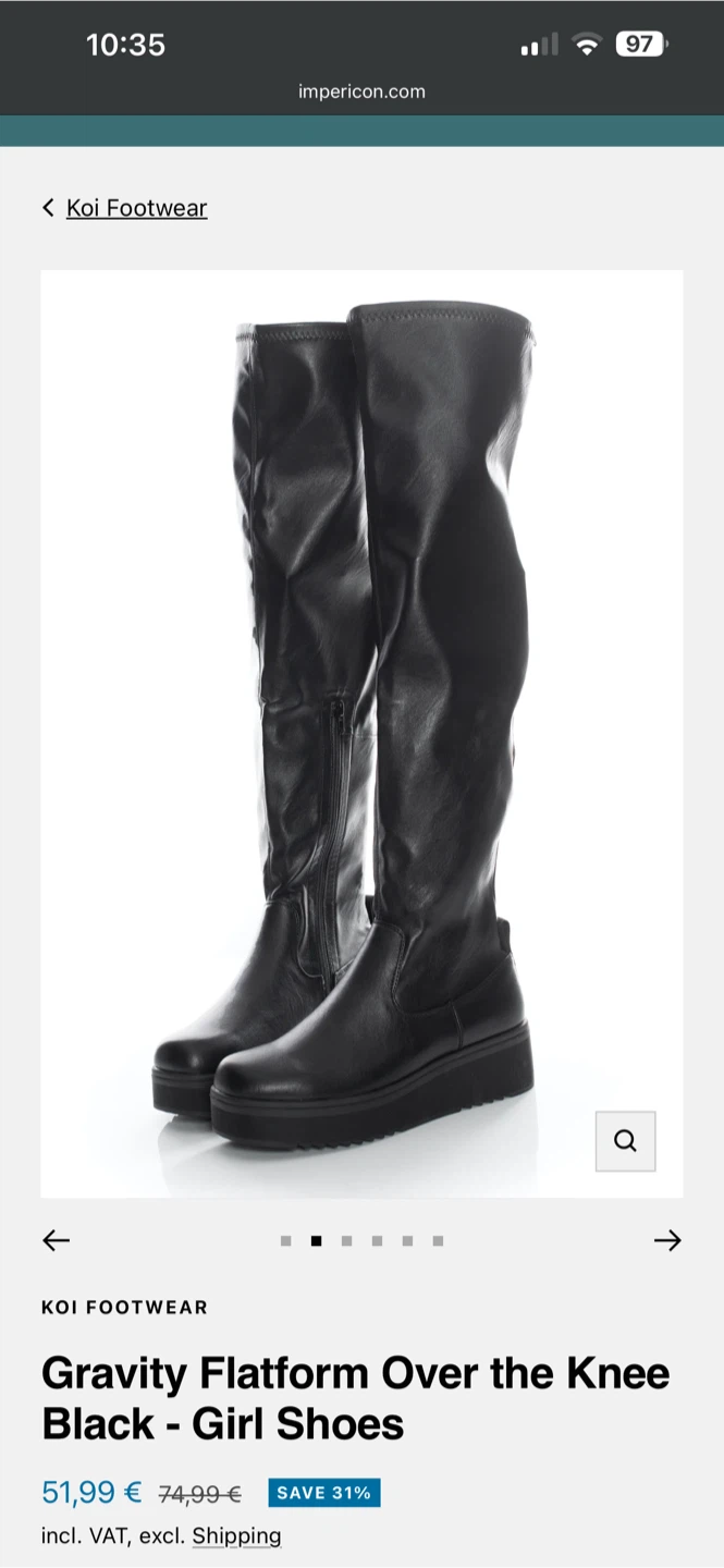 Koi Footwear Gravity Flatform Over the Knee Boots - photo 2