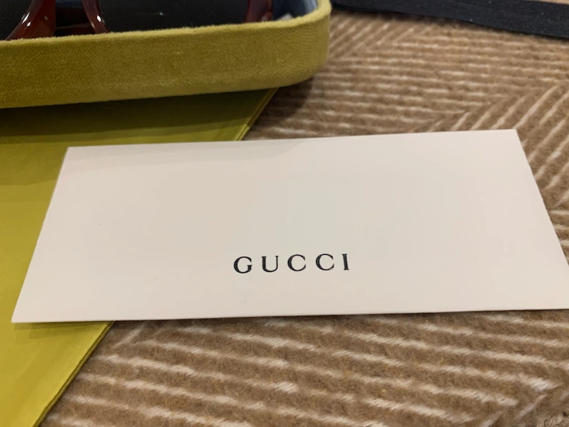 Gucci GG0142SA Tortoise Acetate Square Frame Sunglasses - photo 2