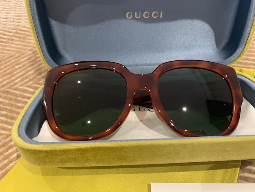 Gucci GG0142SA Tortoise Acetate Square Frame Sunglasses - photo 3