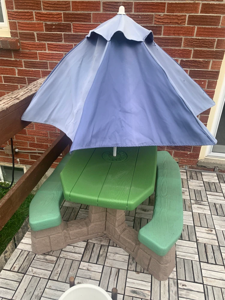Step2 Kids Picnic Table with Umbrella - photo 2