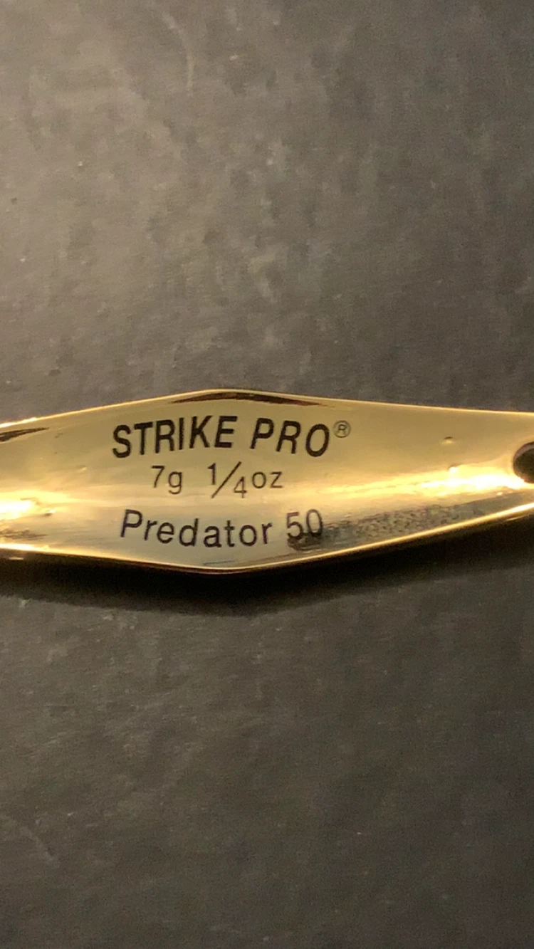 18K Gold plated vintage Fishing Spoon - photo 2