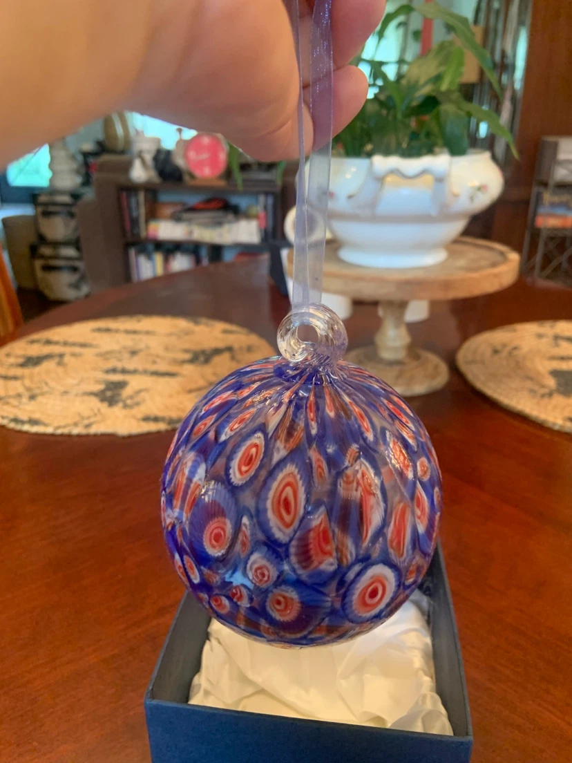Millefiori Style Art Glass Ornament - photo 3