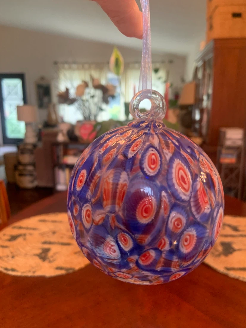 Millefiori Style Art Glass Ornament - photo 4