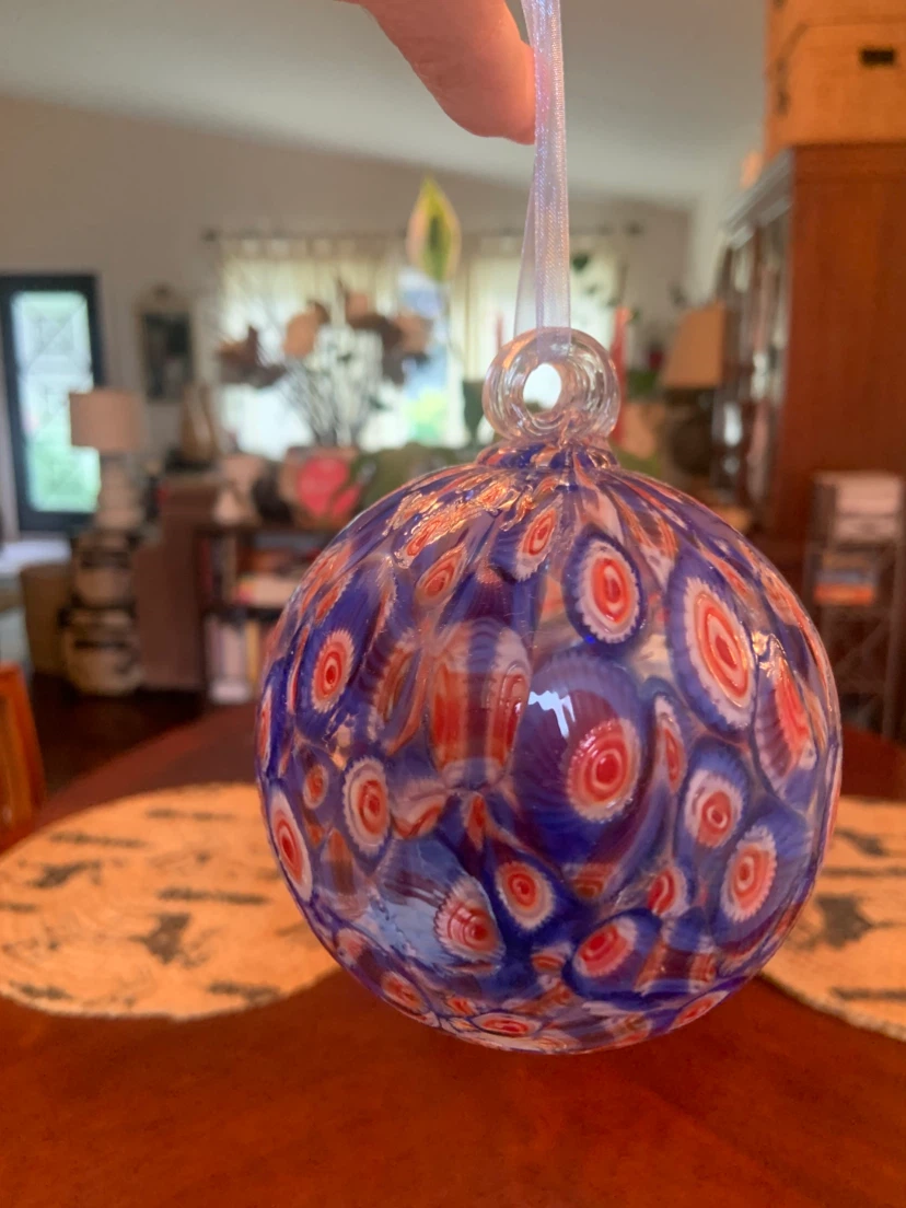 Millefiori Style Art Glass Ornament - photo 5