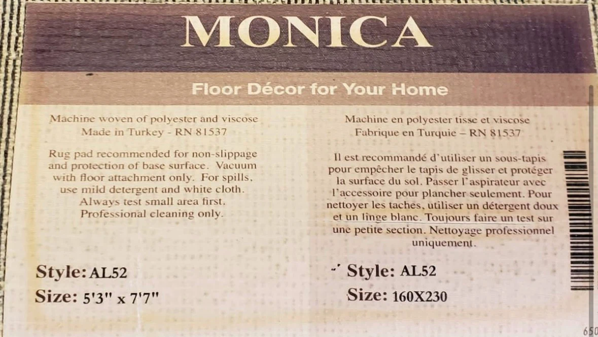 Monica Floor Décor Rugs x 2 - photo 3