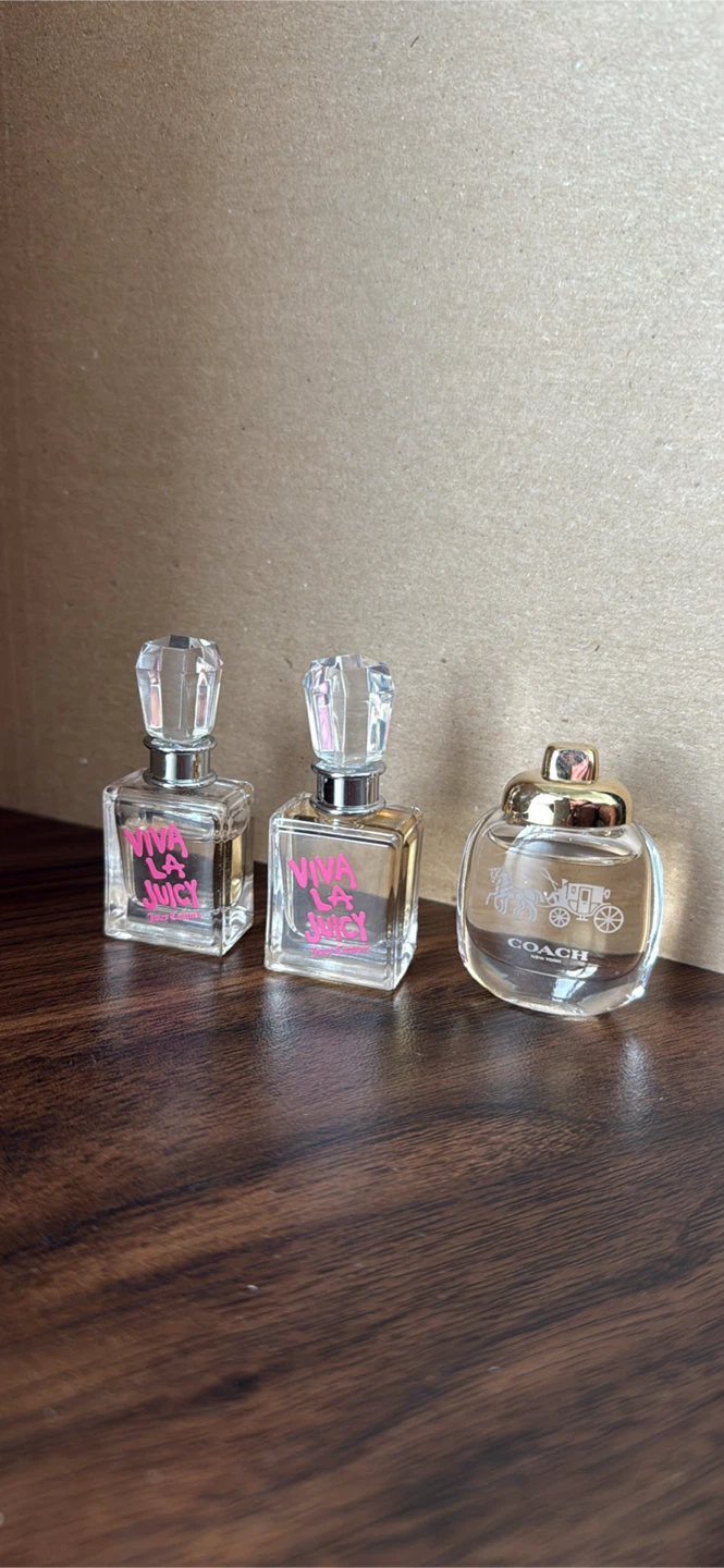Juicy Couture and Coach Mini Perfumes