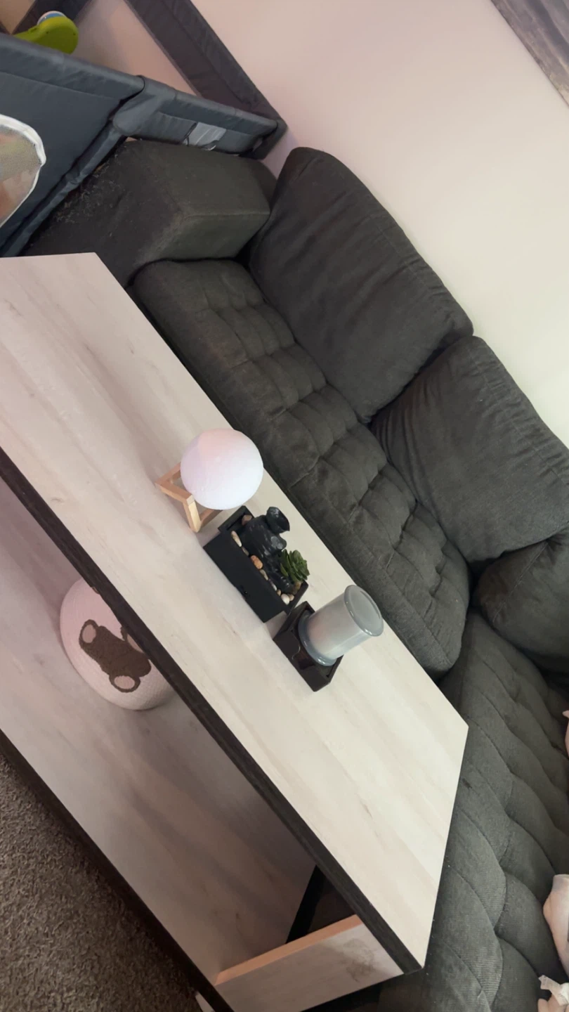 Modern light wood coffee table - photo 2