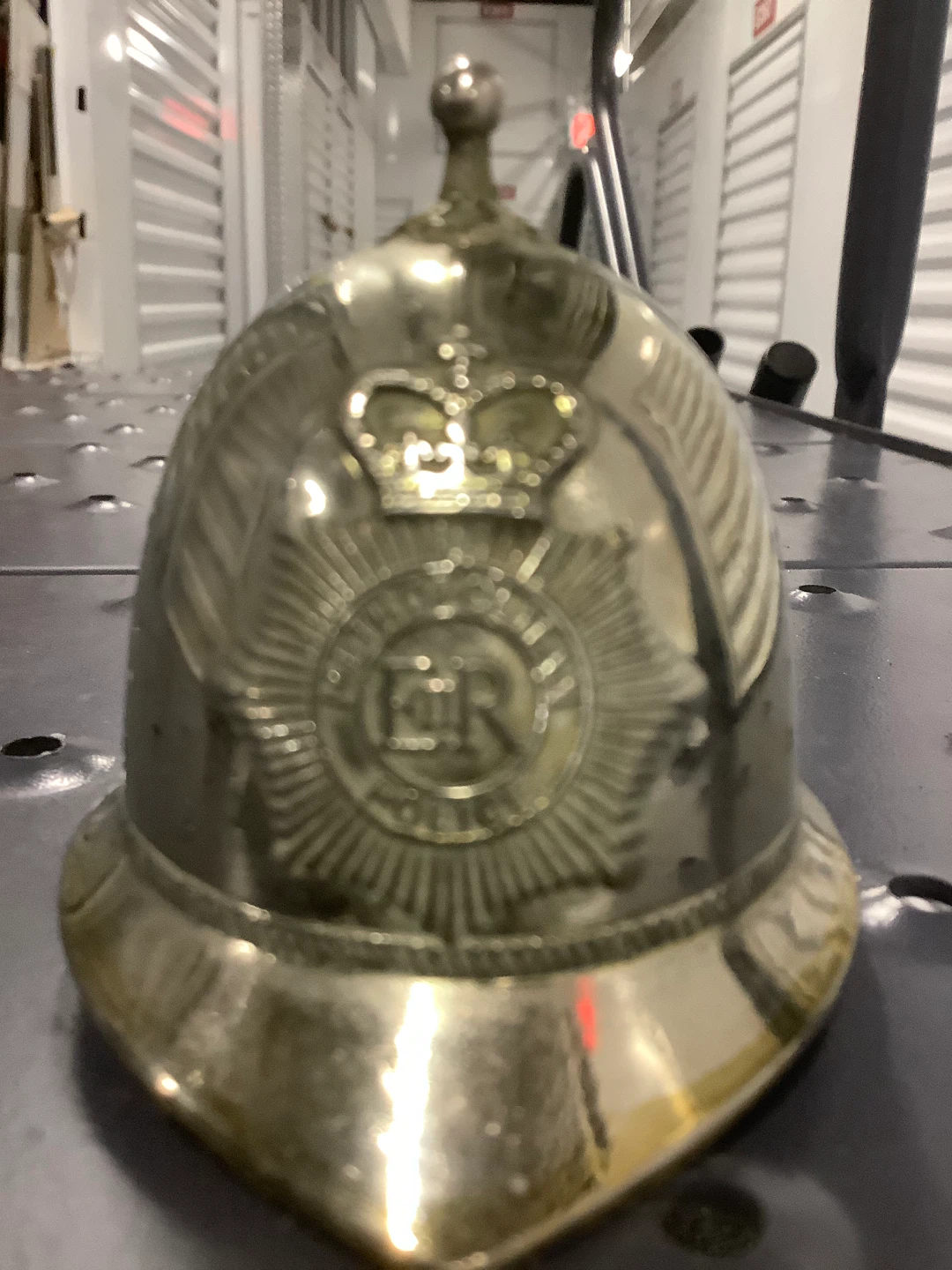 Vintage British Bermuda Bobbie Police Helmet Miniature Bell