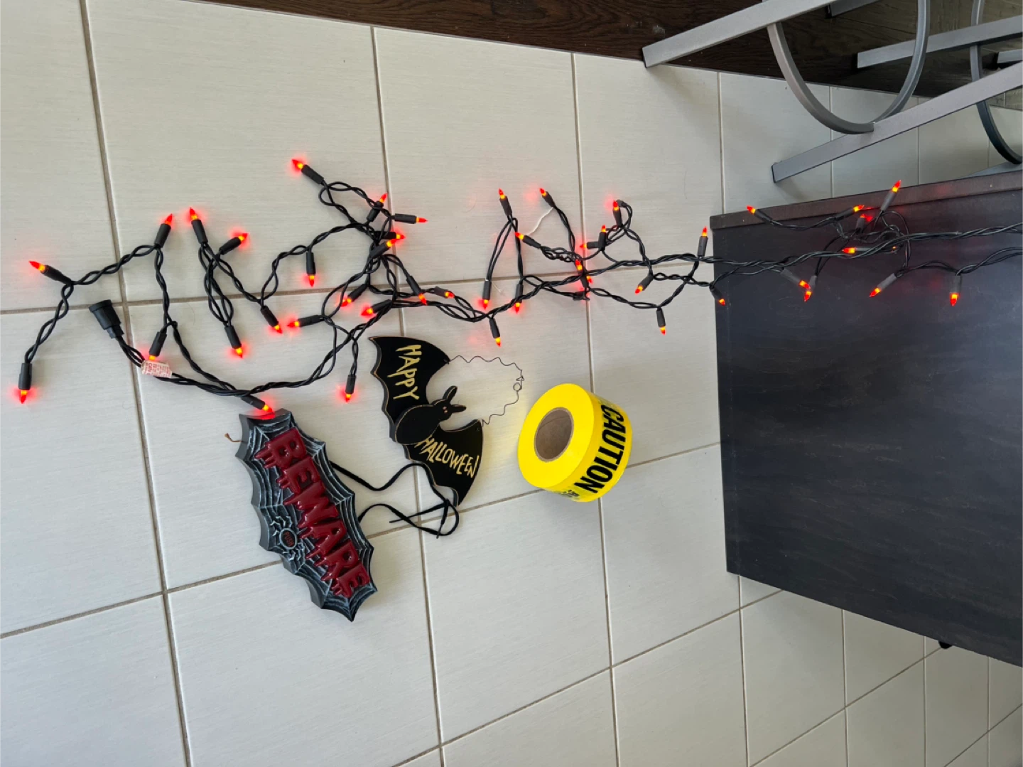 MUSICAL SIGN & Halloween Decoration Bundle of 4