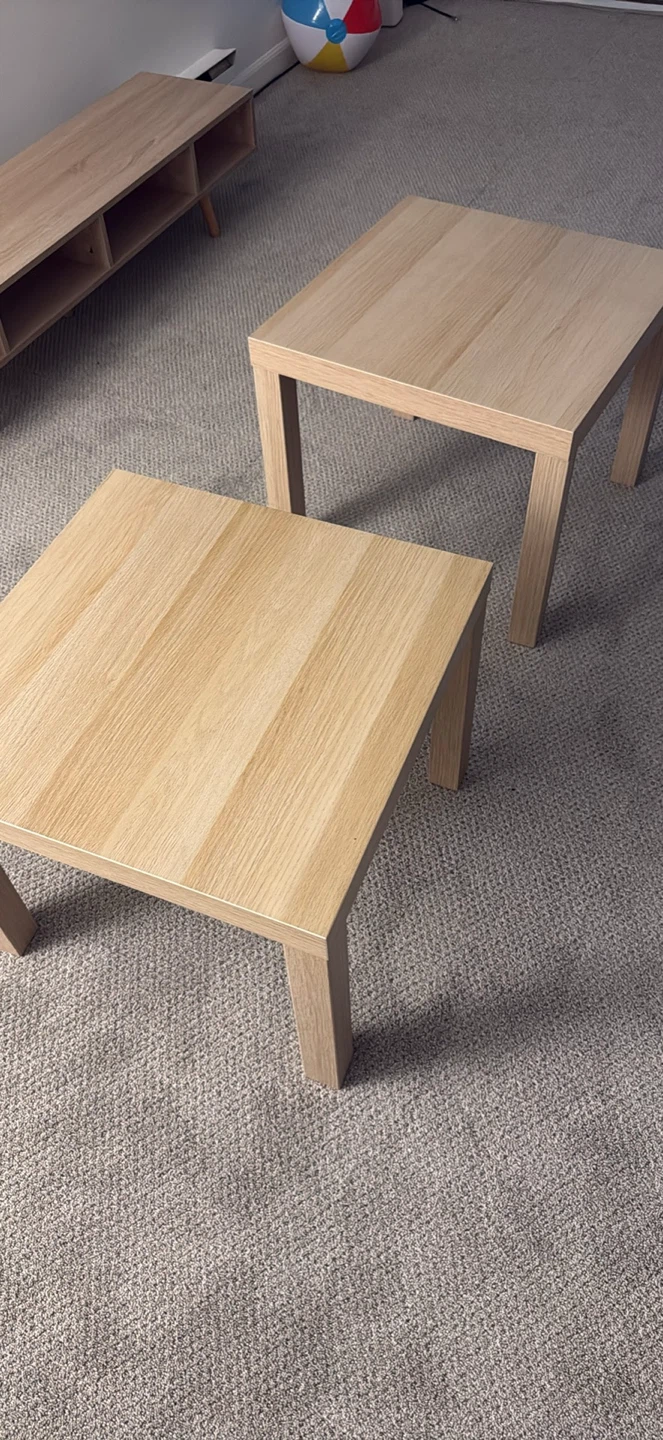 Set of 2 IKEA Lack Side Tables