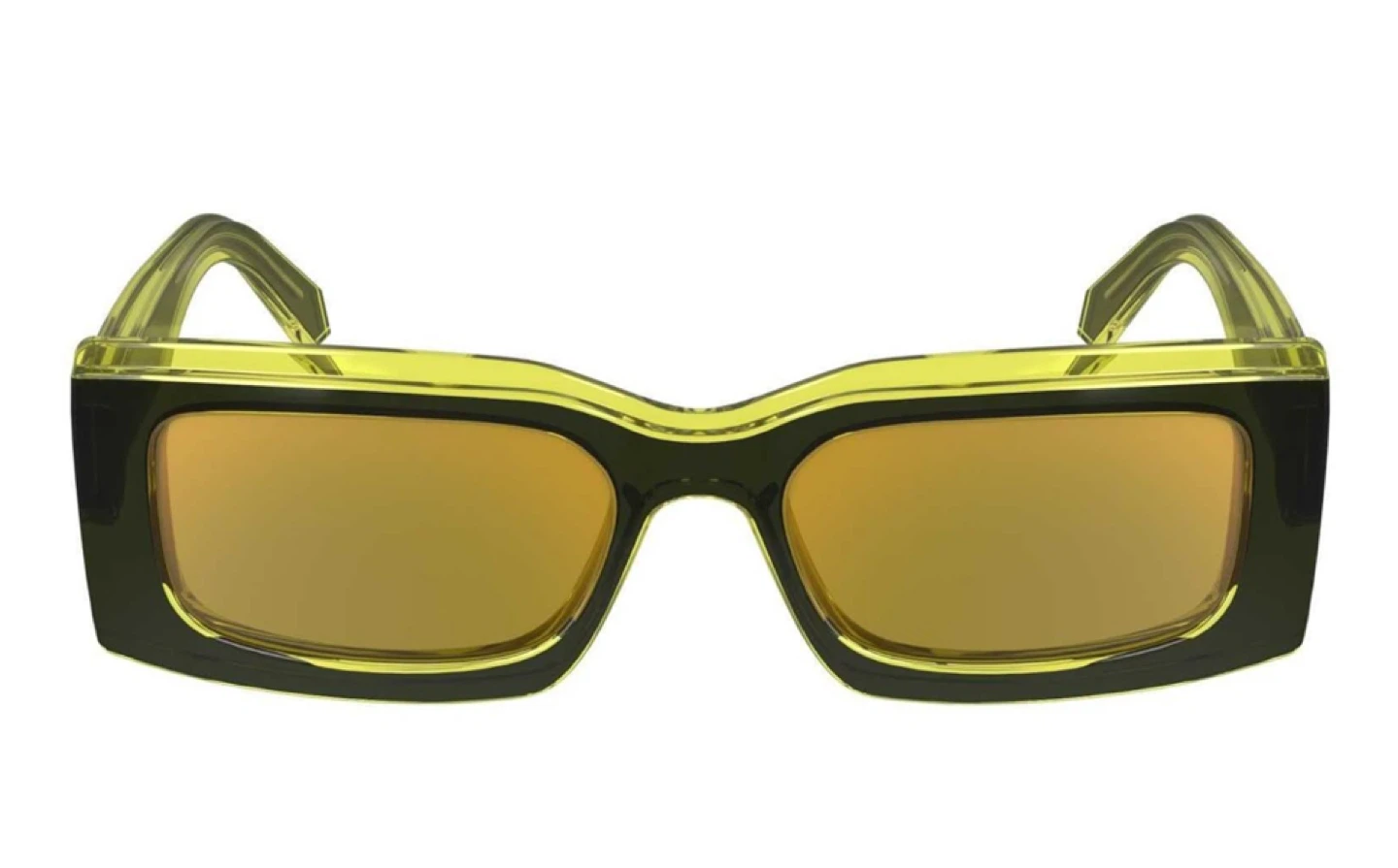 Calvin Klein translucent green sunglasses
