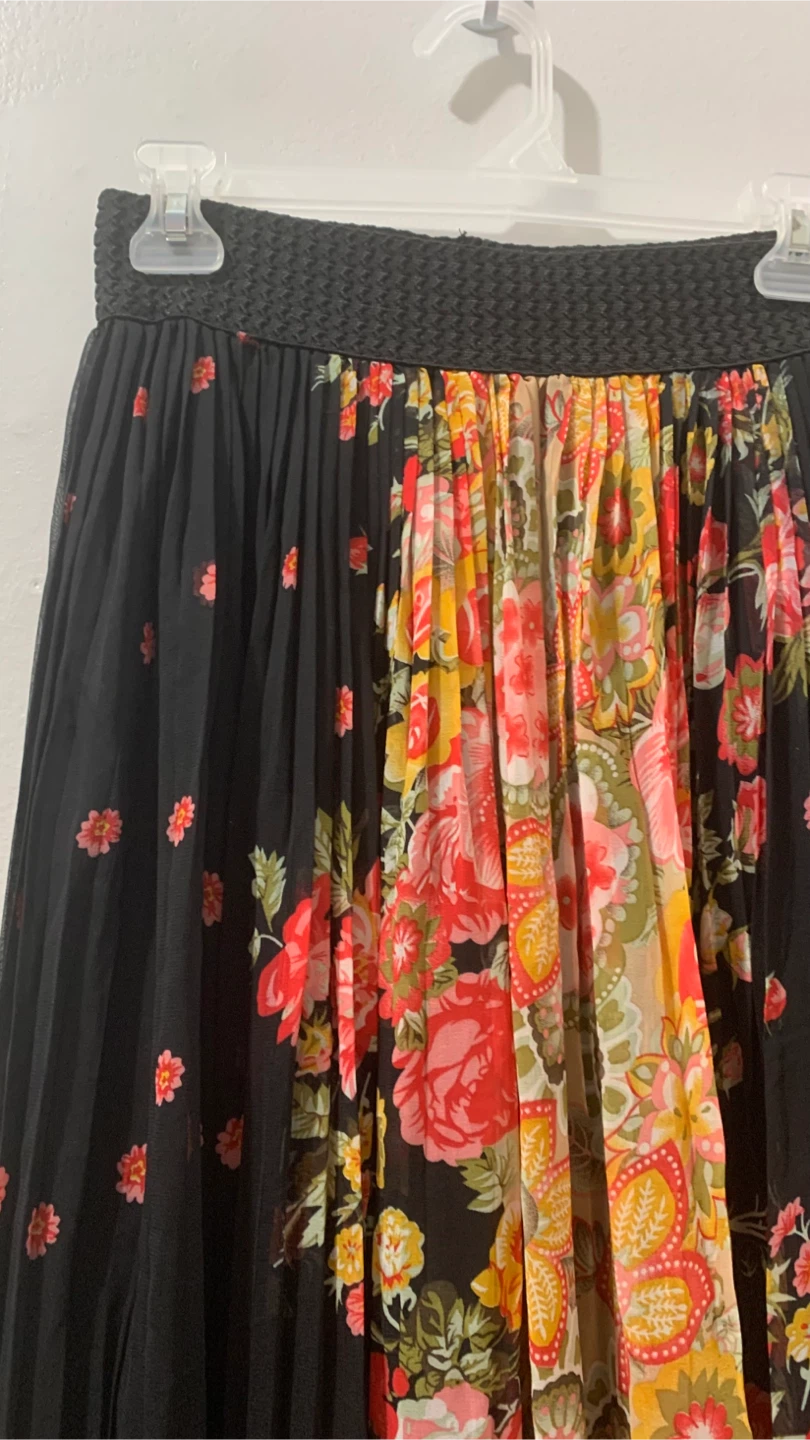 Floral pleated maxi skirt - photo 2