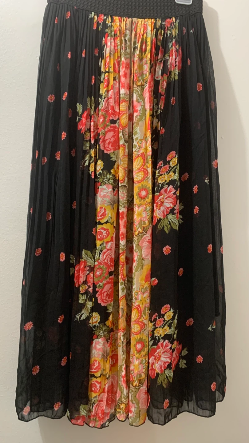 Floral pleated maxi skirt - photo 3