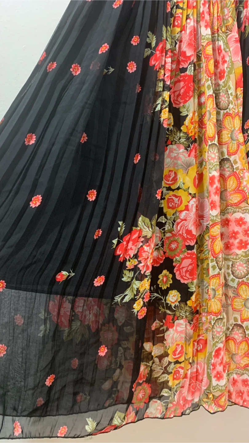 Floral pleated maxi skirt - photo 5