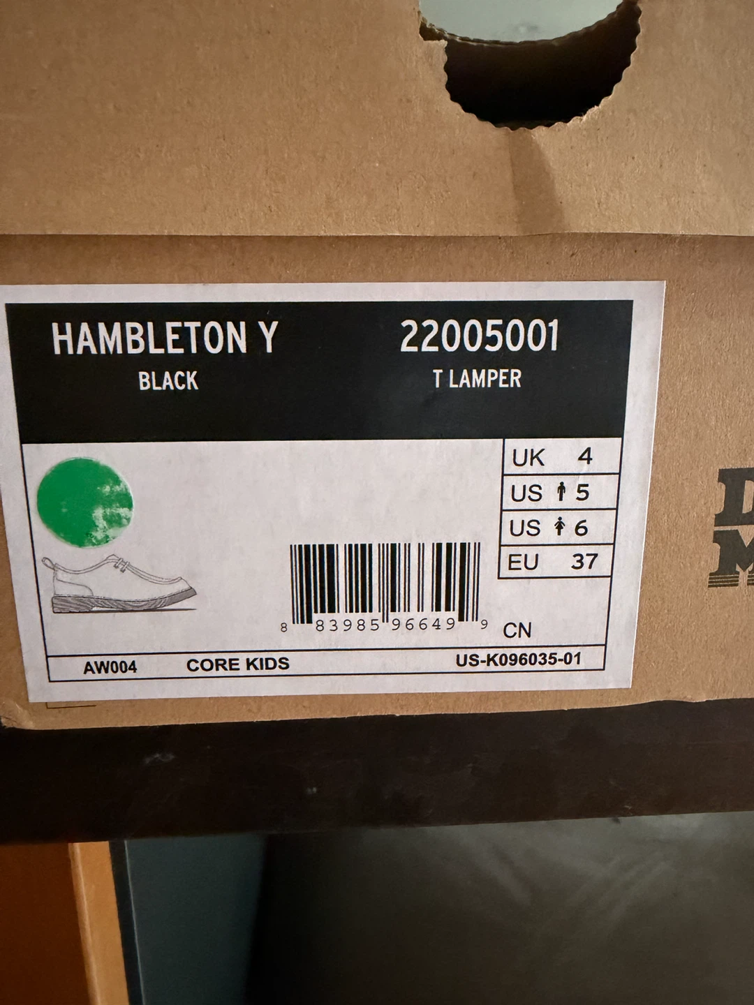 Dr. Martens Hambleton Y Black Shoes