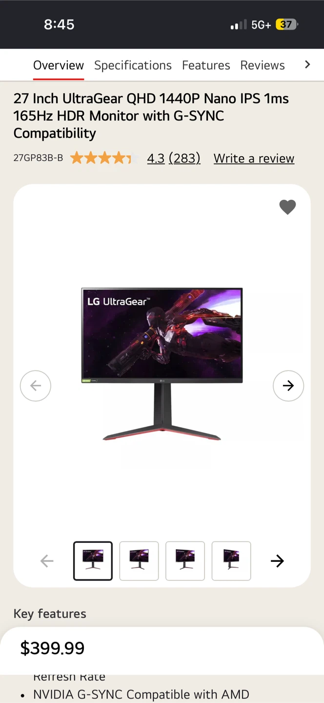 27” Gaming Monitor