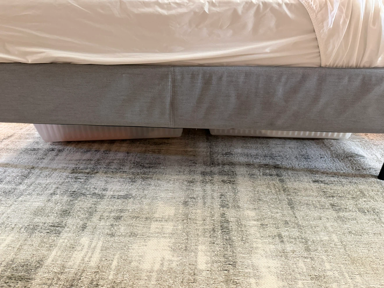 (Moving Sale) - IKEA SLATTUM Upholstered Bed Frame & Mattress - photo 4