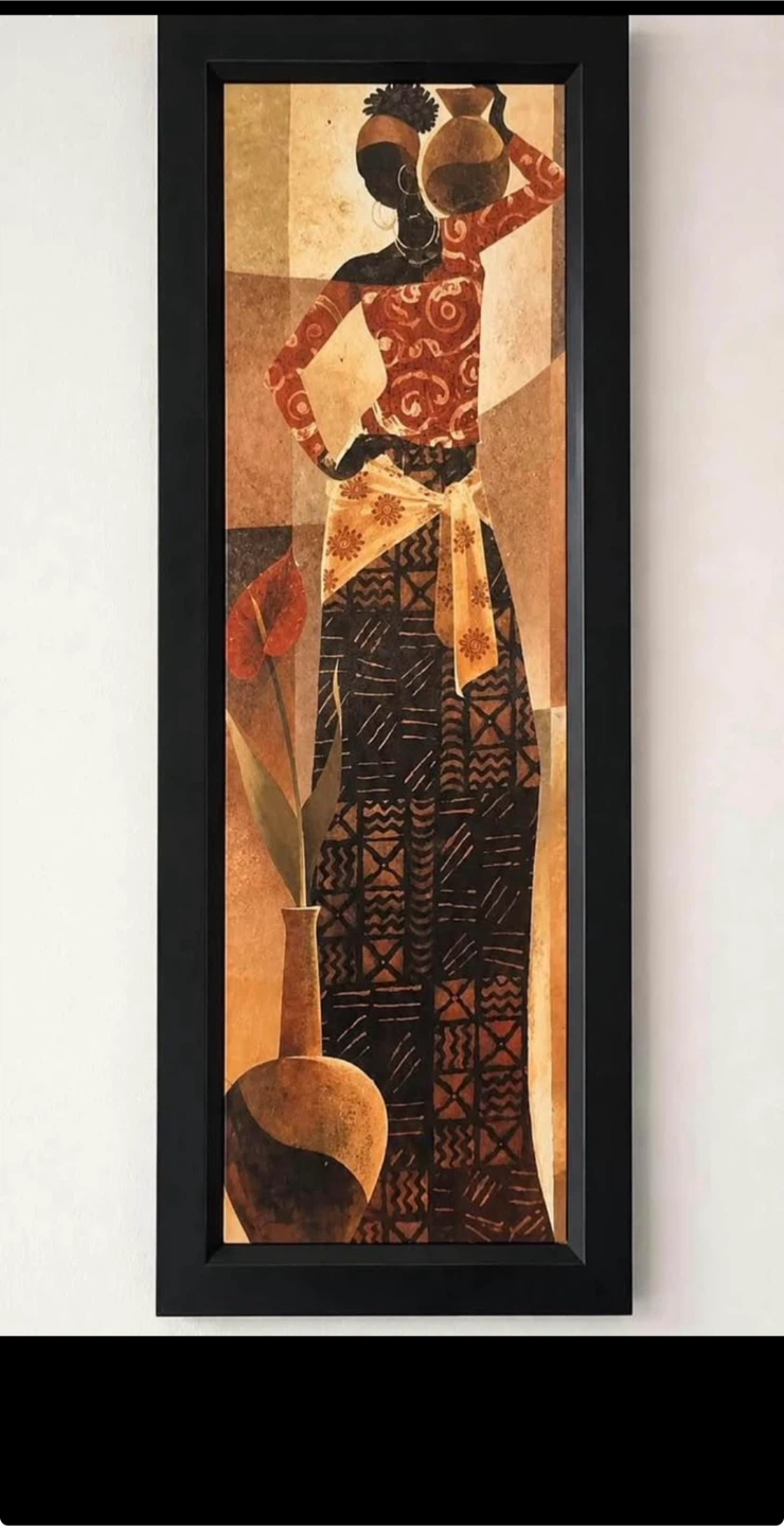 Large African-inspired wall art