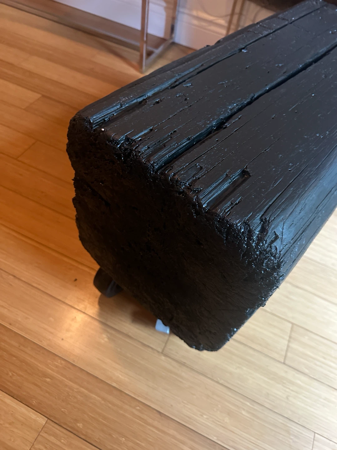 VINTAGE RECLAIMED WOOD BARN BEAM BENCH SEAT / COFFEE TABLE - photo 3