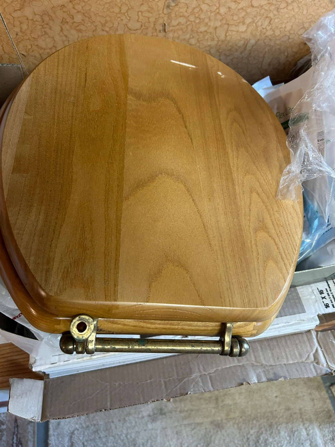 Wooden toilet seats