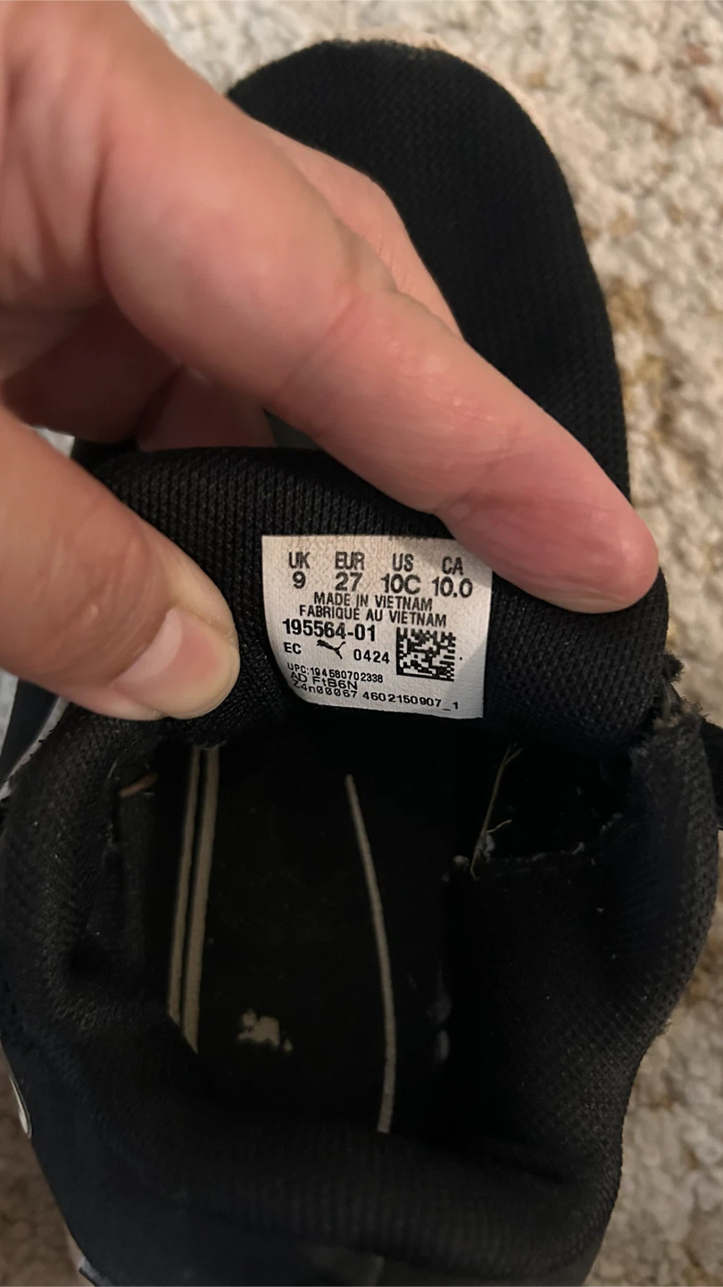 Puma Black Sneakers Size 10C - photo 3
