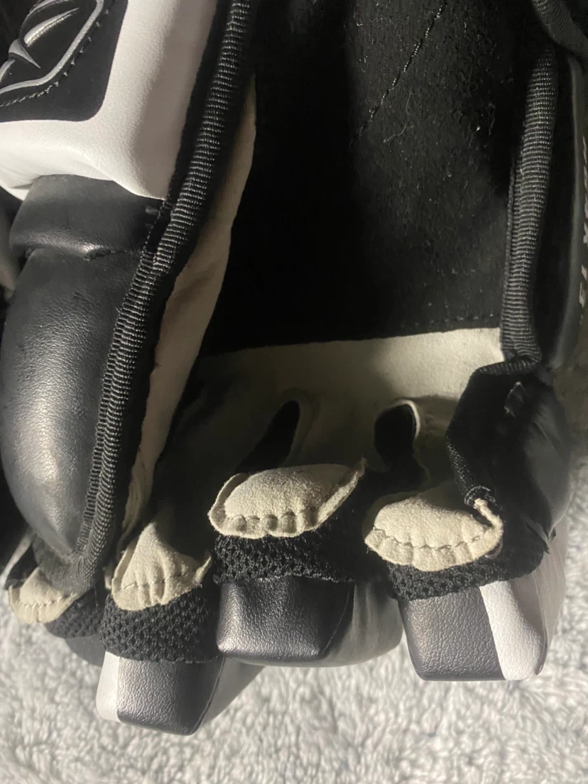 NEW Reebok HG4K 4-Roll Hockey Gloves 13” Black -  Mint Palms! - photo 2