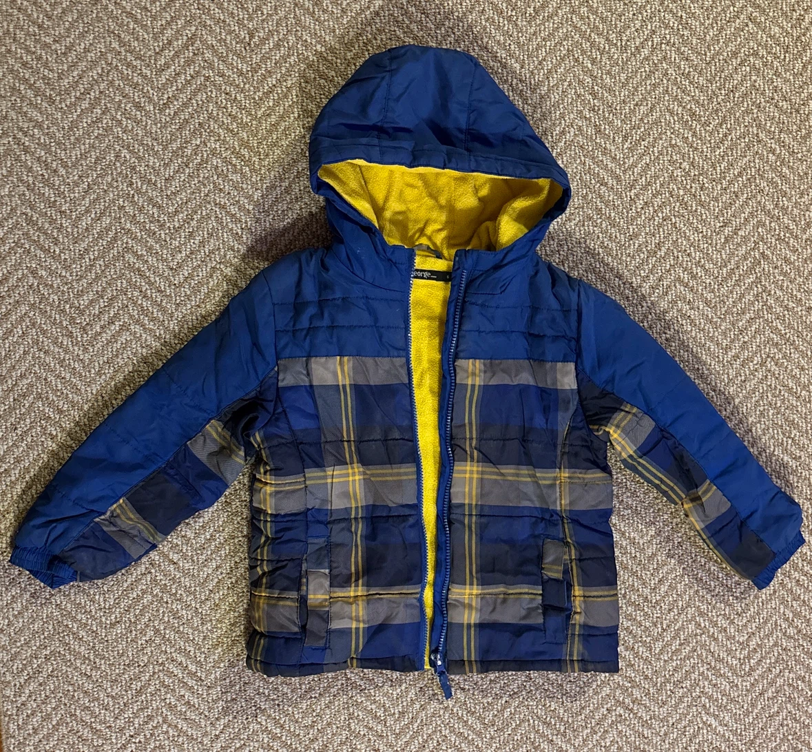 George Kids Plaid Winter Jacket (size 6)