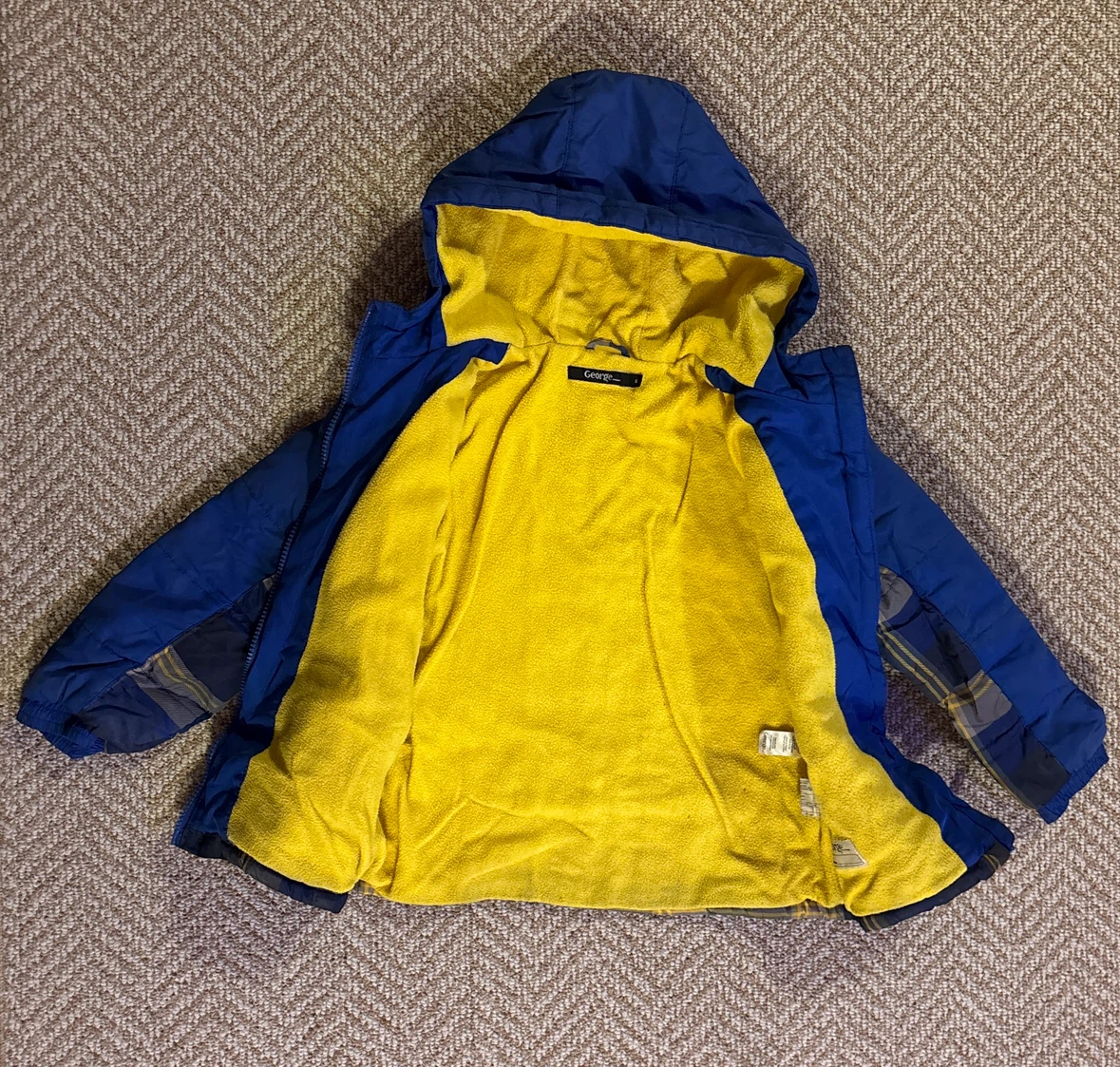 George Kids Plaid Winter Jacket (size 6) - photo 2