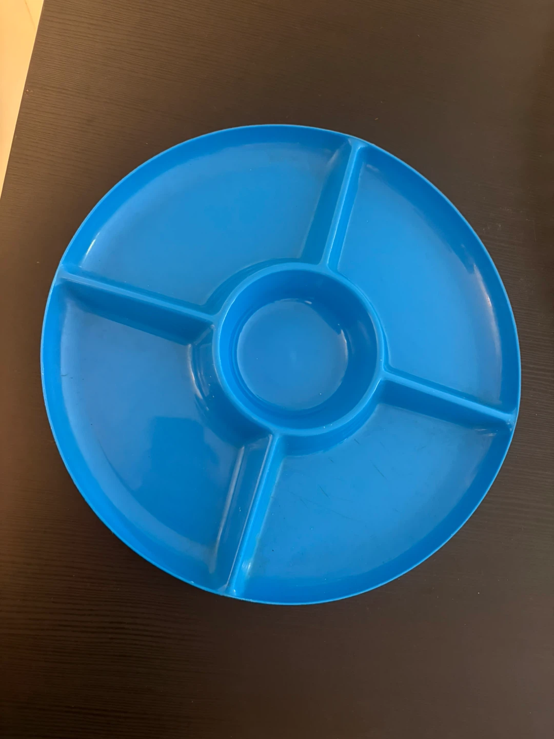 Blue Plastic Serving Platter