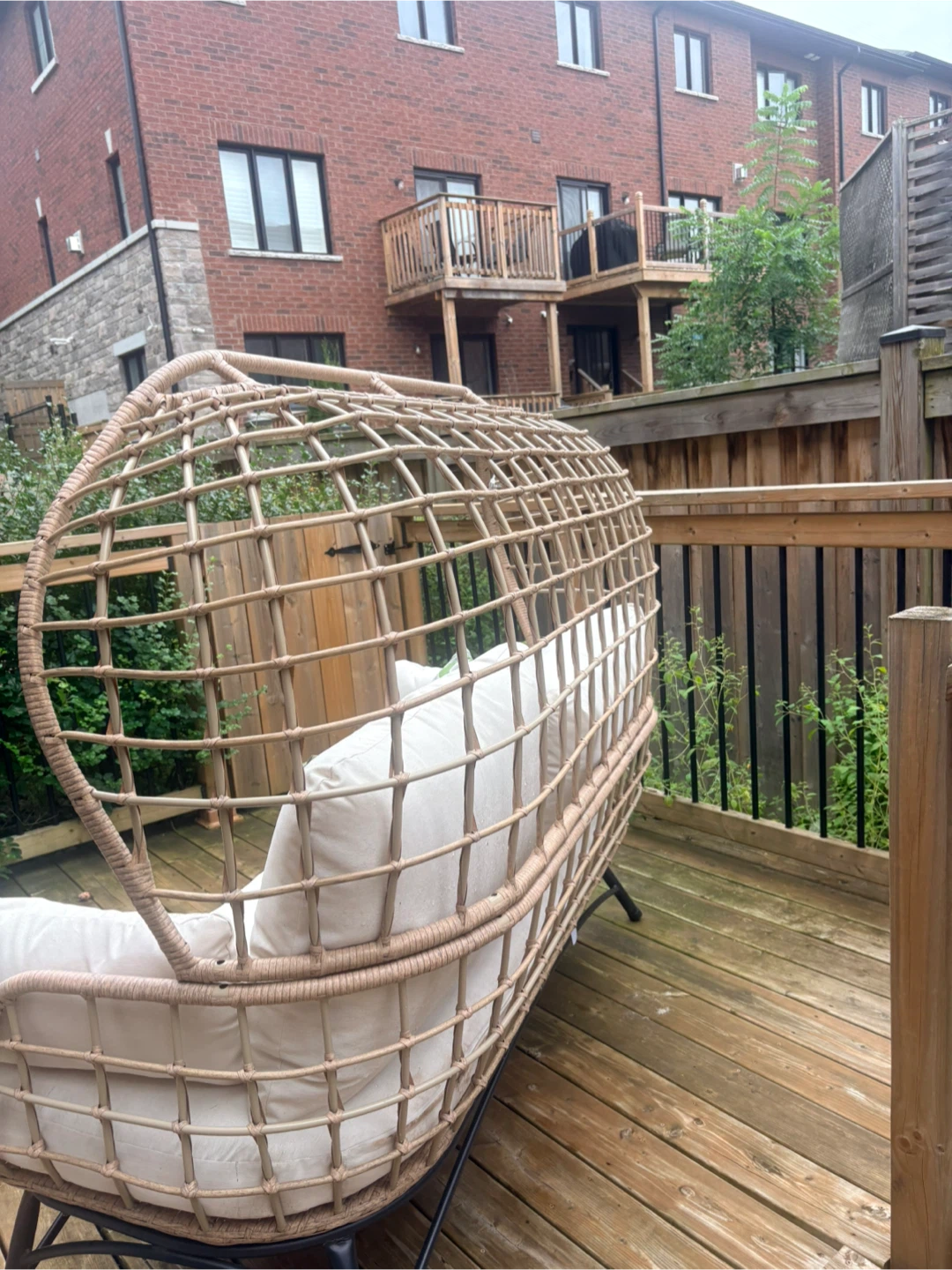 Wicker Outdoor Canopy Loveseat - photo 4