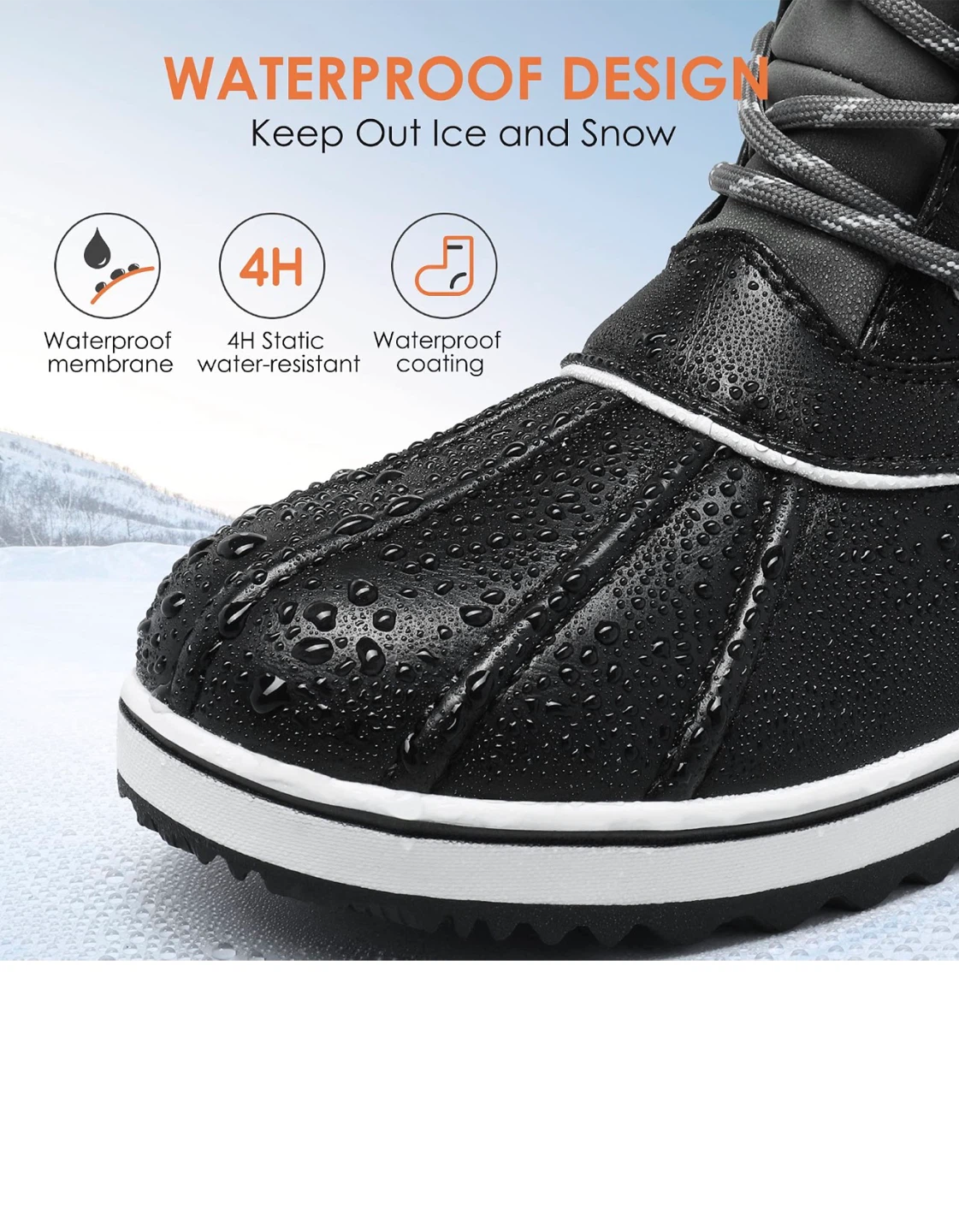 Brand New Dream Pairs Waterproof Winter Boots – Size 10 - photo 5
