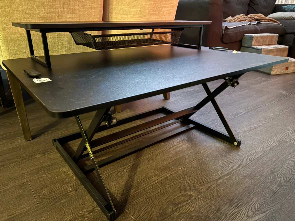 Adjustable height standing desk converter - photo 2
