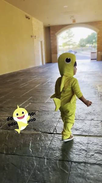 Like new-Baby Shark Costume - Yellow