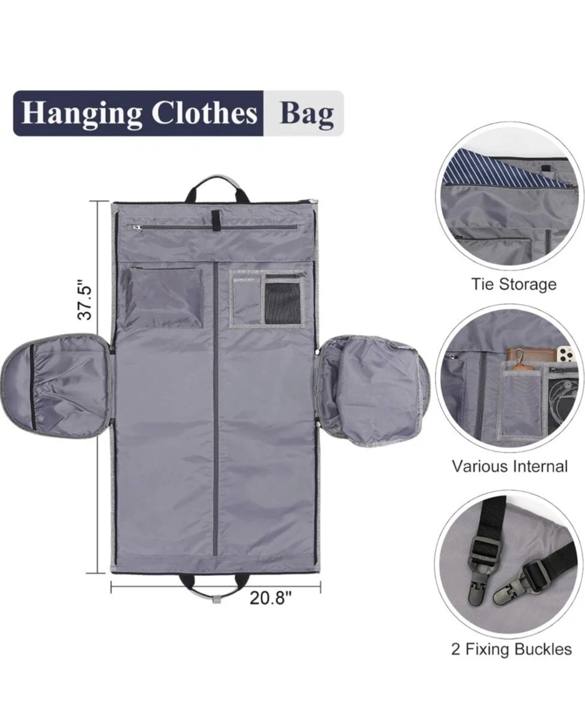 Modoker 2-in-1 Convertible Garment Duffle Bag - photo 5