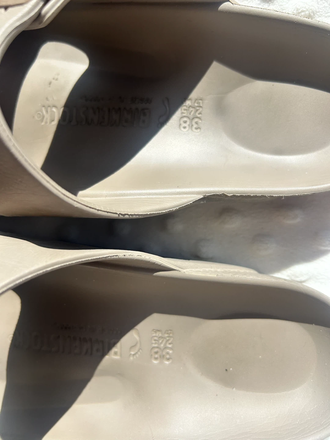 Birkenstock Arizona EVA Sandals Taupe Size 38 - photo 2
