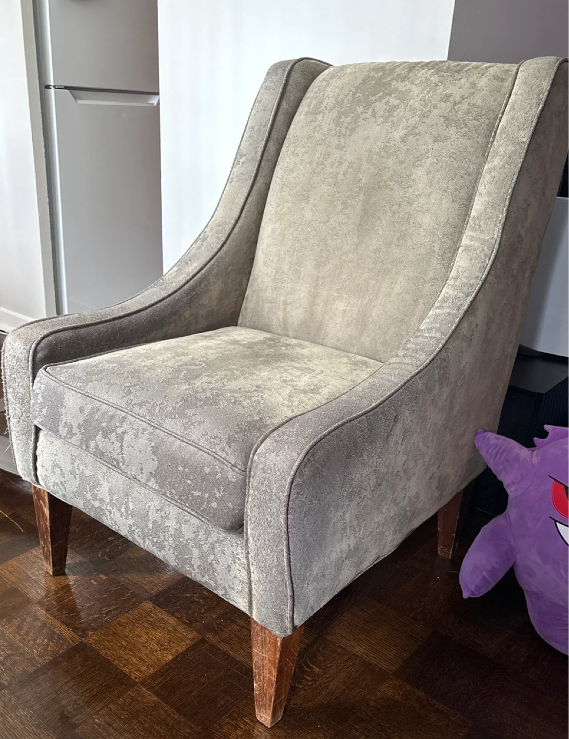 Heritage House Green Accent Wingback Chair