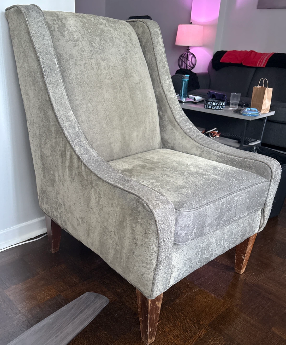 Heritage House Green Accent Wingback Chair - photo 2