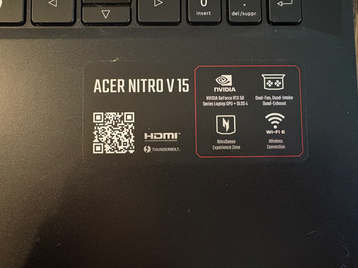 GAMING LAPTOP [ ACER NITRO V15 RTX 5040] OBO - photo 3
