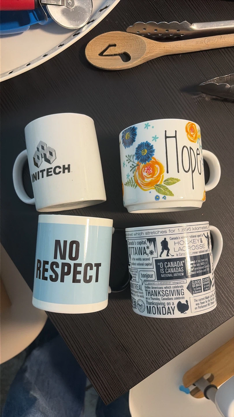 Set of 4 Assorted Mugs