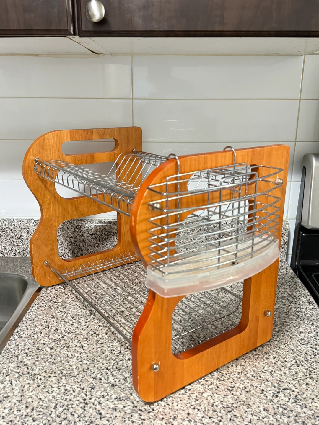 Two-Tier Dish Drying Rack