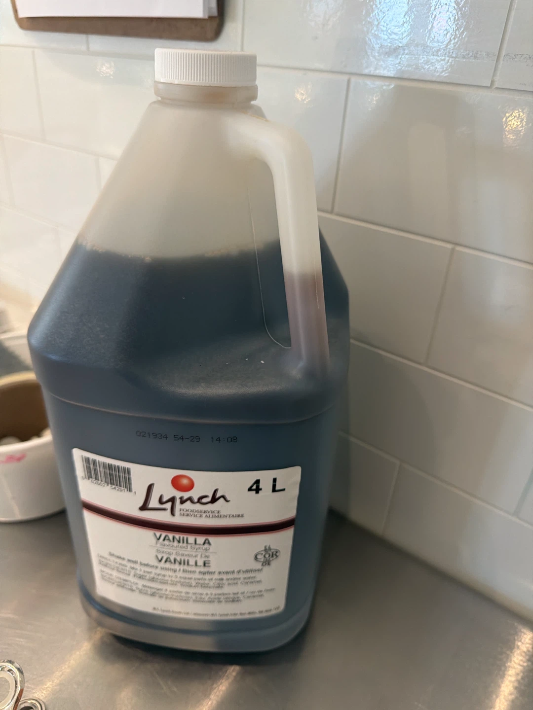 Lynch Vanilla Flavoured Syrup 4L