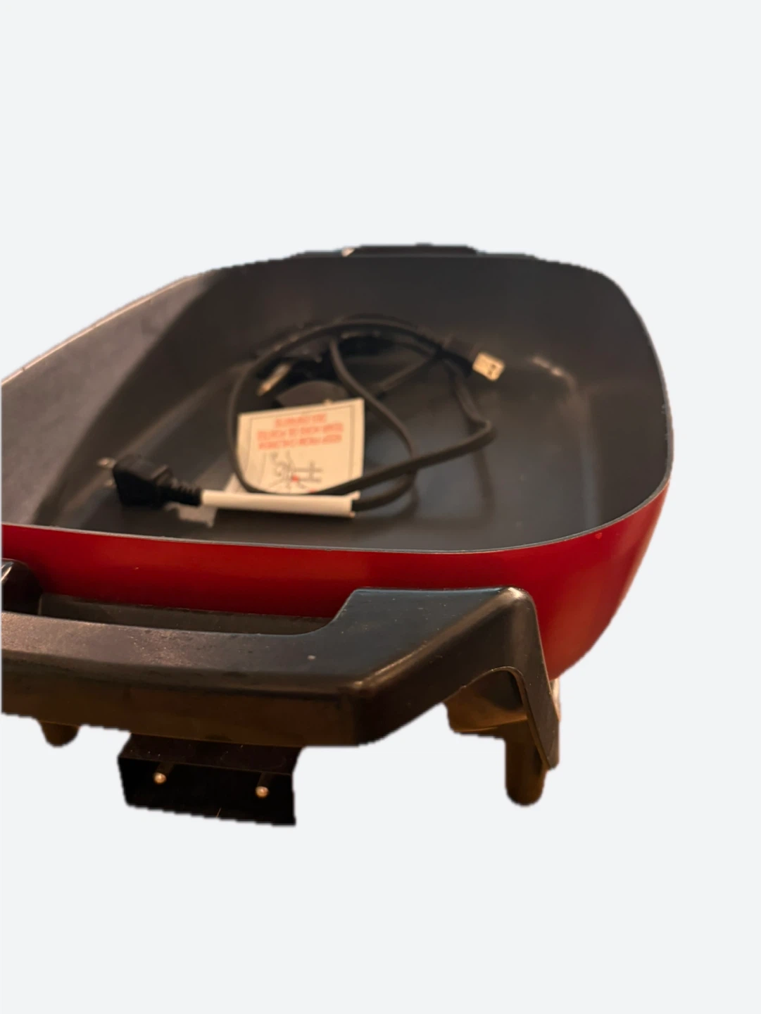 Red Oster Electric Skillet with Lid - photo 5