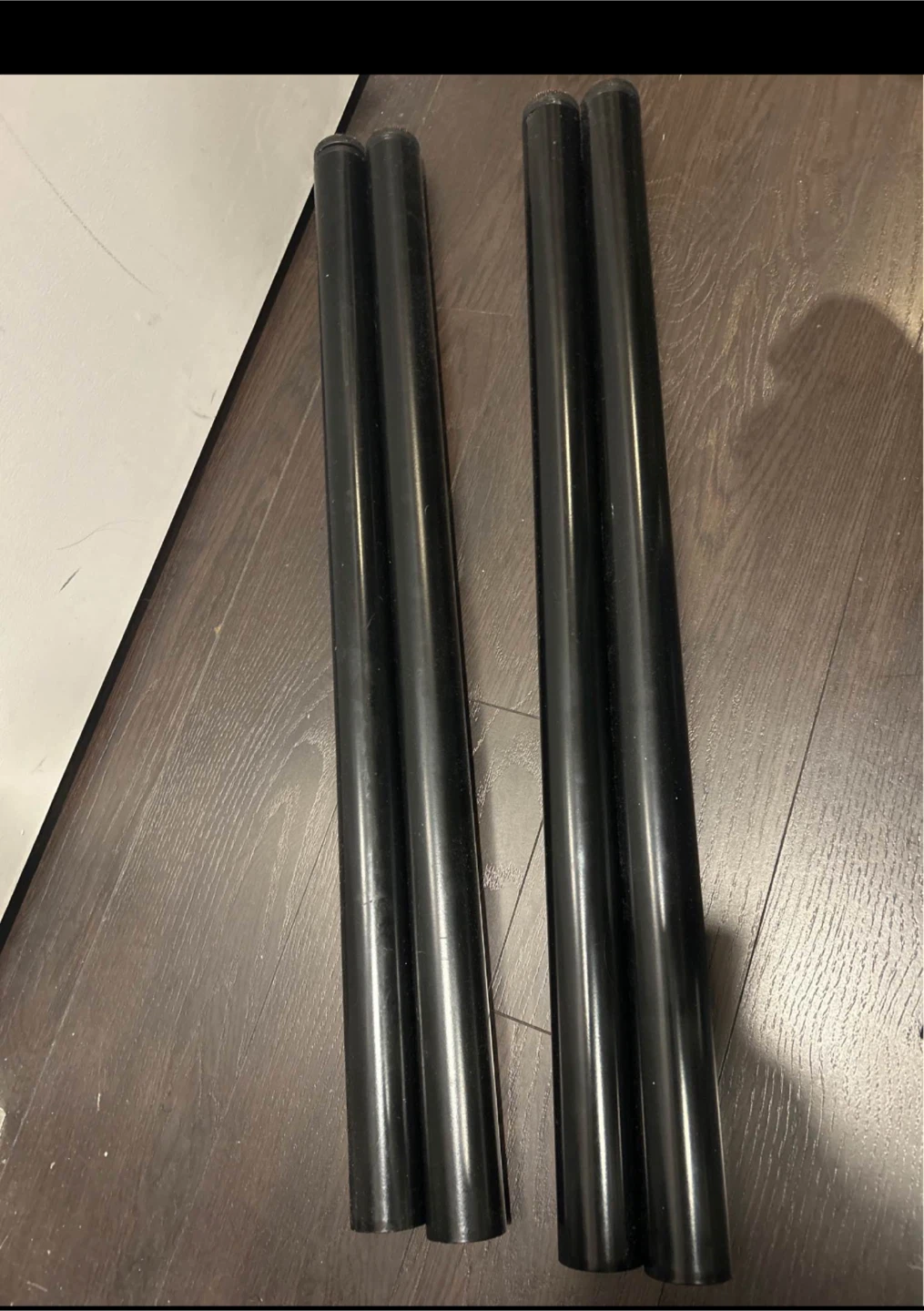 4 IKEA ADILS Black Table Legs - photo 2