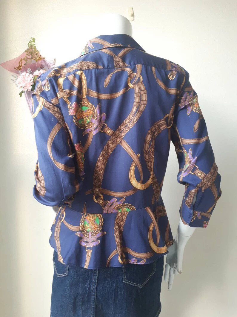 Ralph Lauren Peplum Belt Print Shirt - photo 5