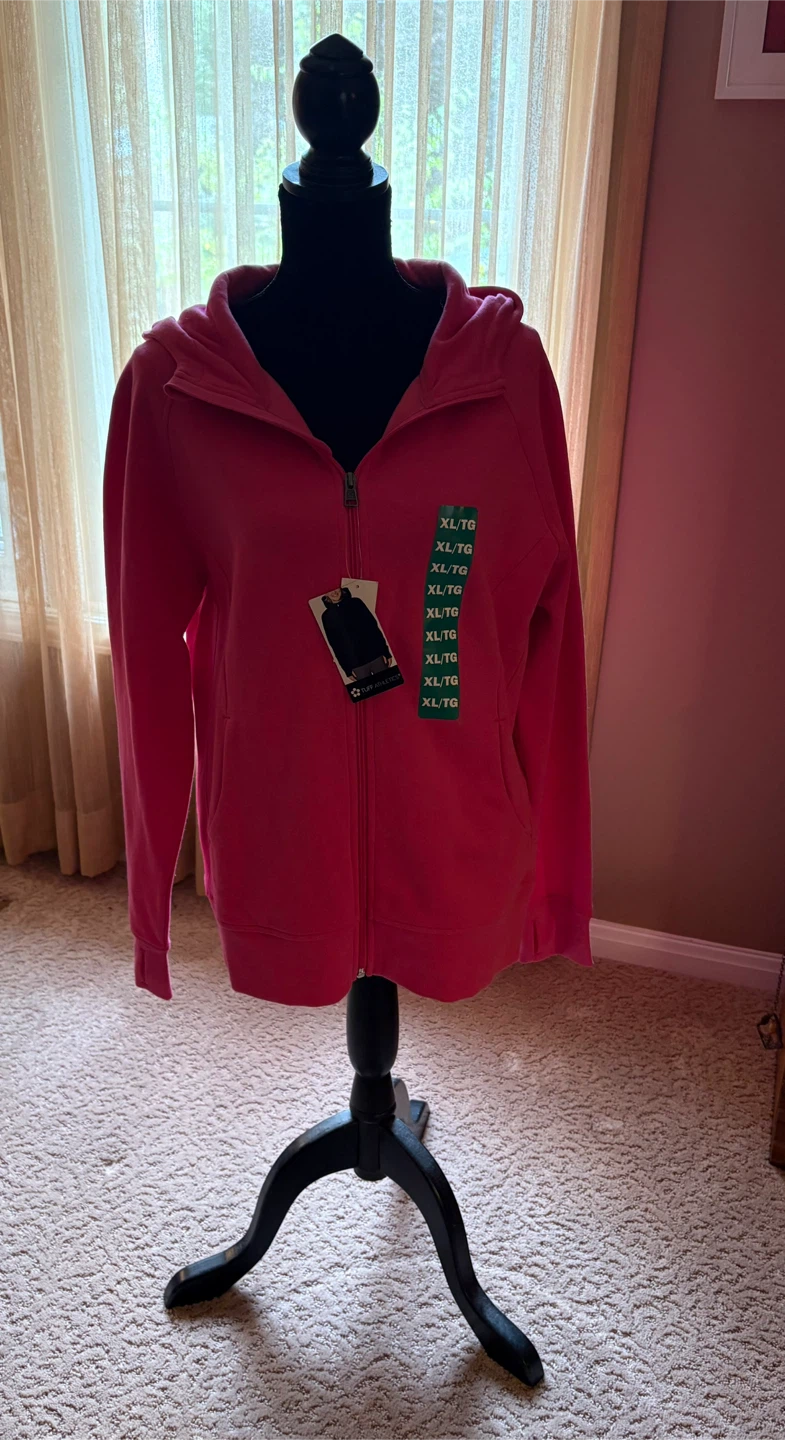 ✨✨Tuff Athletics Pink Zip-Up Hoodie