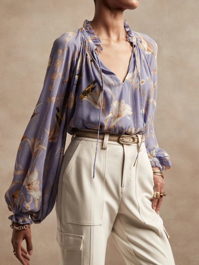 Banana Republic Floral Print Blouse - photo 3