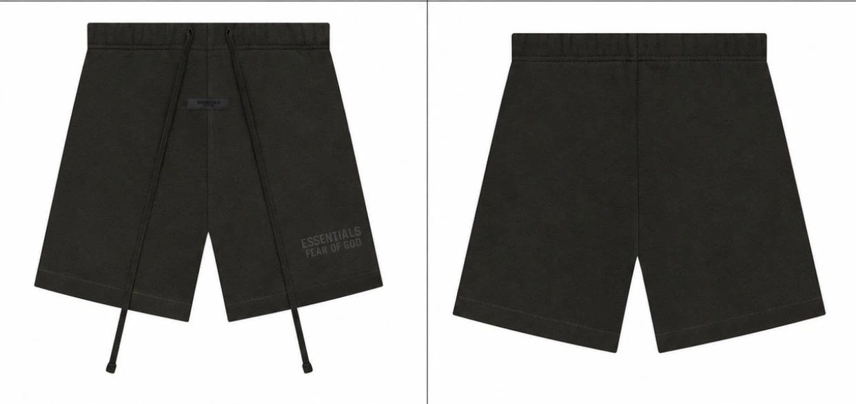 Essentials Fear of God Black Shorts