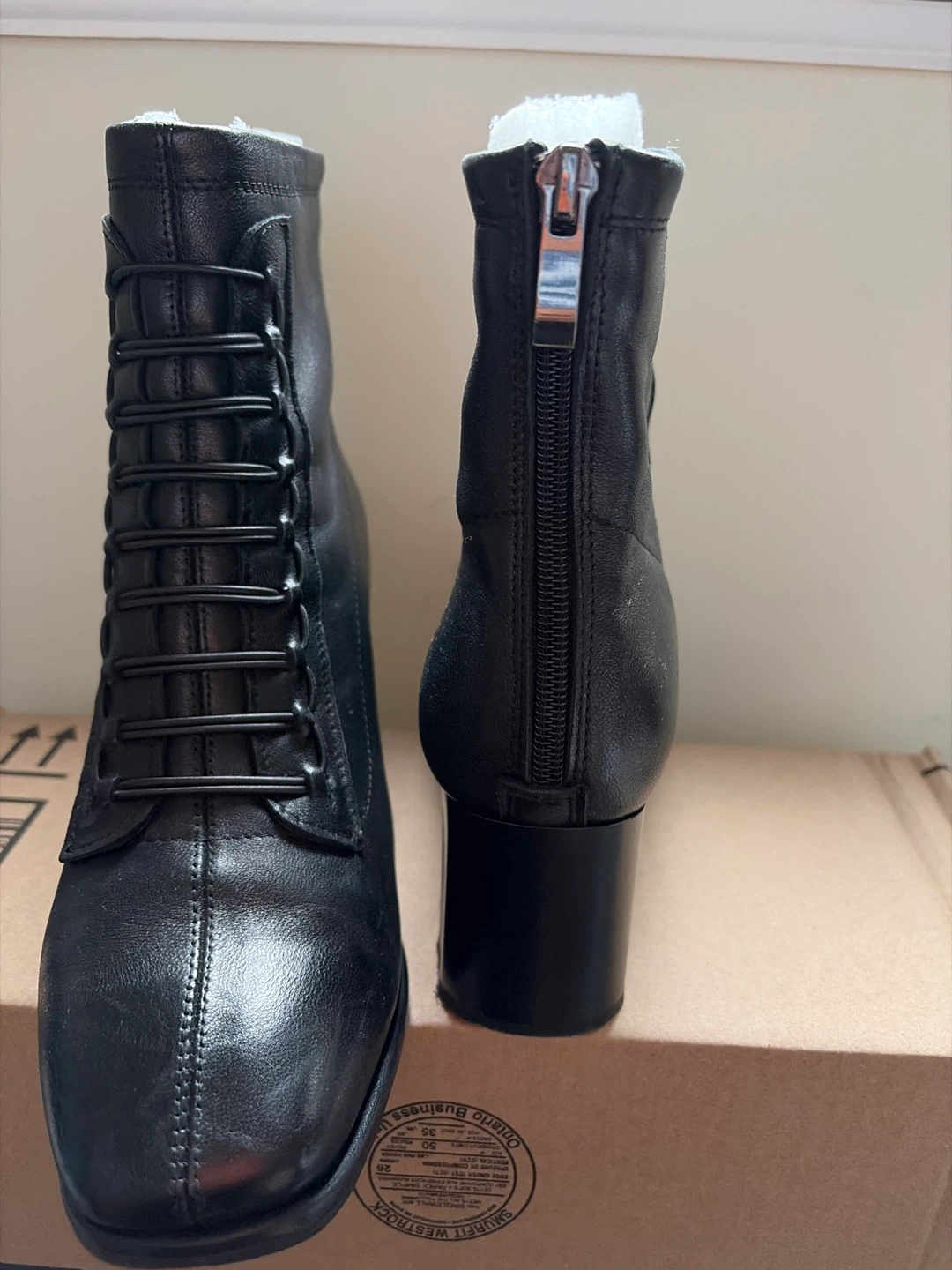 Black Heeled Ankle Boots - photo 2